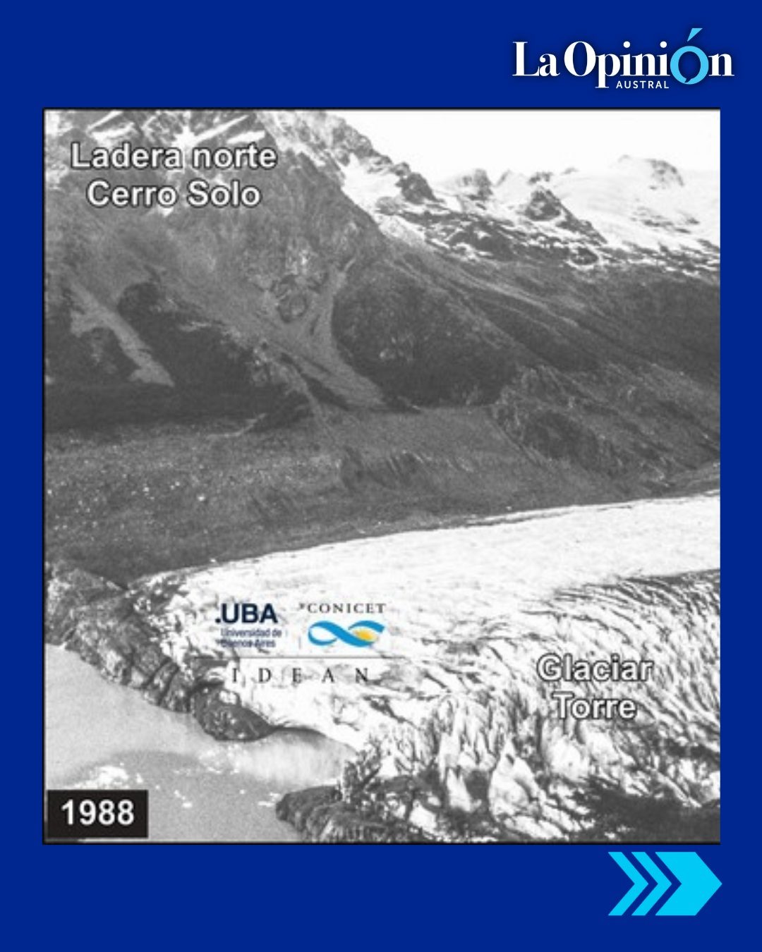 Alarma ambiental en El Chaltén: advierten sobre un posible colapso de montaña y tsunami lacustre en el Lago Torre