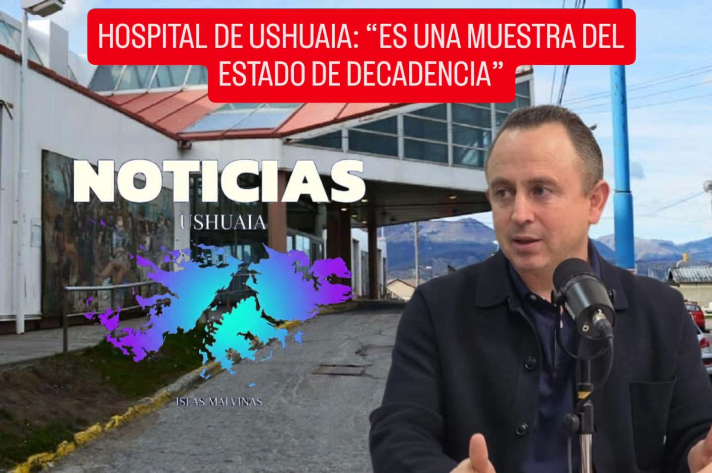  GASTÓN DÍAZ CRUZÓ AL GOBIERNO PROVINCIAL POR EL HOSPITAL DE USHUAIA: “ES UNA MUESTRA DEL ESTADO DE DECADENCIA”