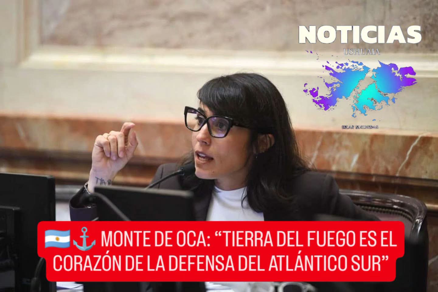 ⚓ MONTE DE OCA: “TIERRA DEL FUEGO ES EL CORAZÓN DE LA DEFENSA DEL ATLÁNTICO SUR”