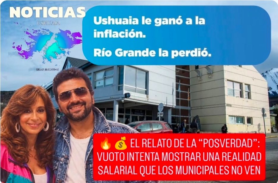 🔥💰 EL RELATO DE LA “POSVERDAD”: VUOTO INTENTA MOSTRAR UNA REALIDAD SALARIAL QUE LOS MUNICIPALES NO VEN