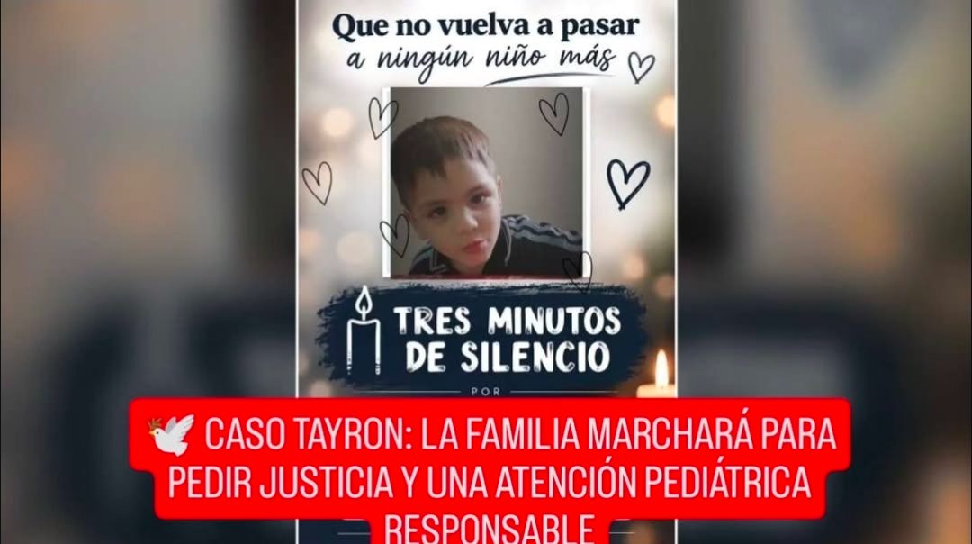 🕊️ CASO TAYRON: LA FAMILIA MARCHARÁ PARA PEDIR JUSTICIA Y UNA ATENCIÓN PEDIÁTRICA RESPONSABLE