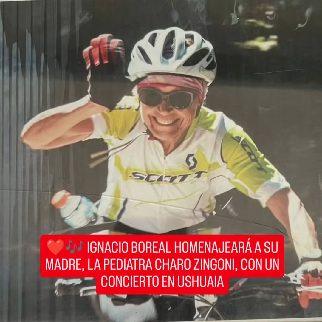 ❤️🎶 IGNACIO BOREAL HOMENAJEARÁ A SU MADRE, LA PEDIATRA CHARO ZINGONI, CON UN CONCIERTO EN USHUAIA