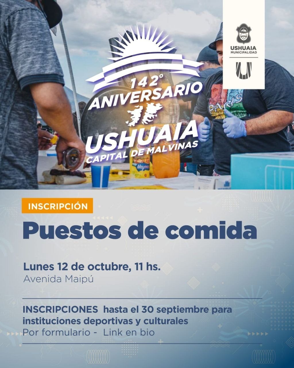 DESFILE DEL 12 DE OCTUBRE: SE ABRIERON LAS INSCRIPCIONES PARA INSTALAR PUESTOS DE COMIDA