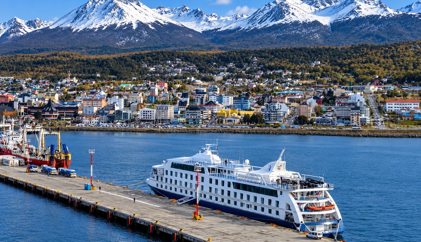 Con el arribo del Ventus Australis, Ushuaia inició la temporada de cruceros