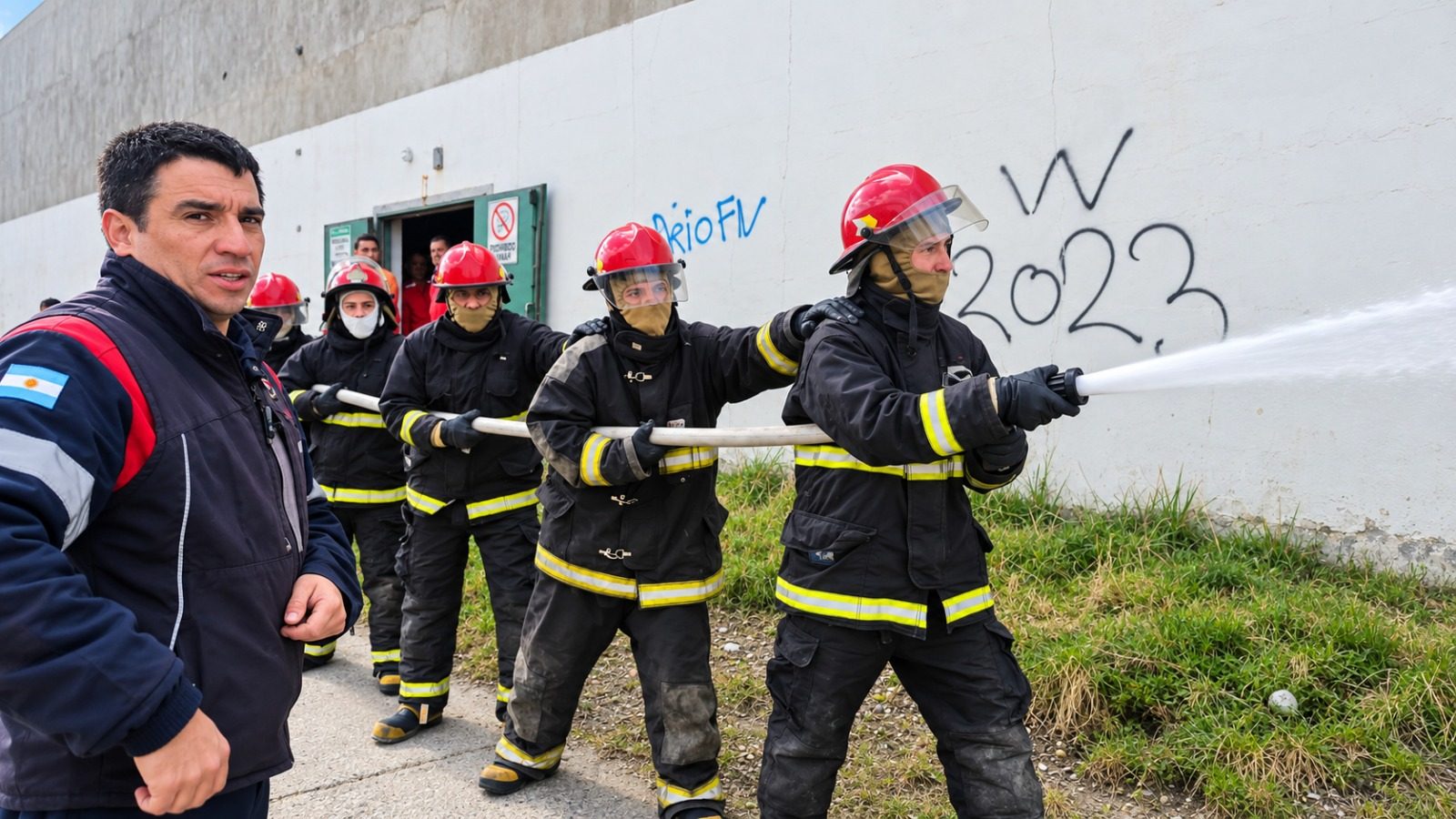 Prevención en el ámbito industrial: Bomberos Voluntarios de Río Grande capacitan a la brigada de la fábrica Río Chico